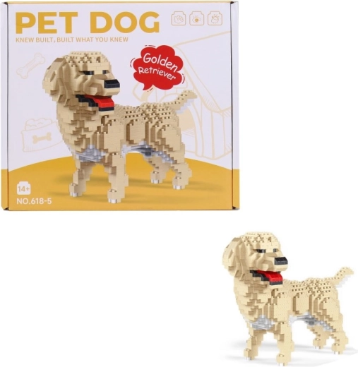 Set di costruzioni a forma di cagnolino