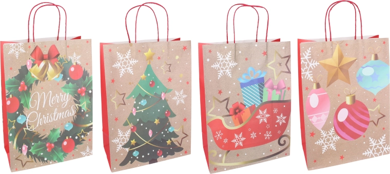 Borsa regalo natalizia M - 1 pezzo