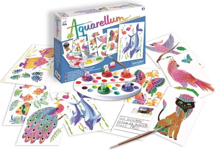 SentoSphere set ad acquerello per cartoline