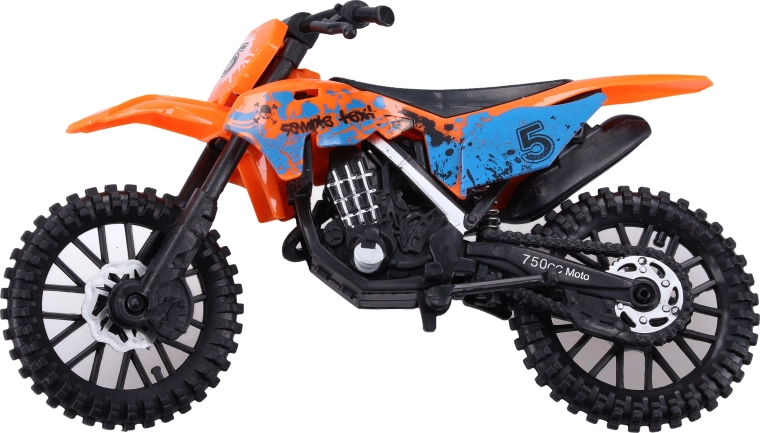 Moto da cross in plastica 19 cm – 3 colori