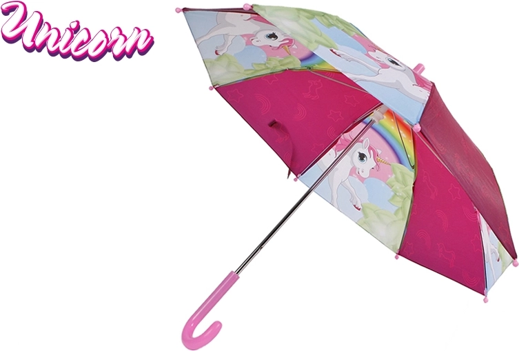 Ombrello per bambini con unicorno 68 × 60 cm – rosa