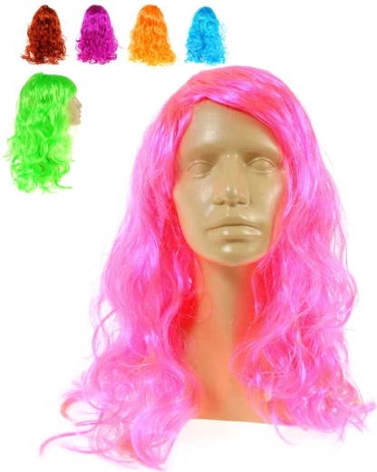 Parrucca carnevalesca per bambini con lunghi ricci - 1 pezzo