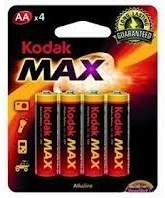 Batterie alcaline AA 1,5 V KODAK Alkaline Max – 4 pz