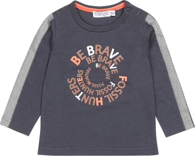 Dirkje maglietta da bambino a manica lunga blu scuro e arancione, taglia 80
