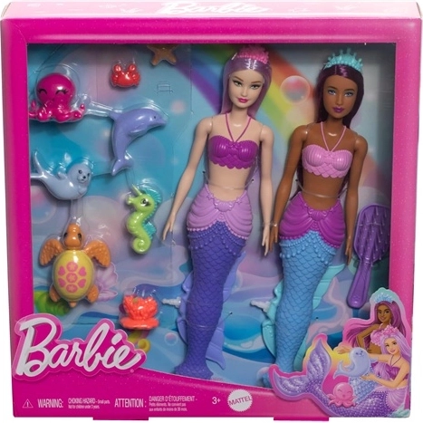 Barbie Dreamtopia set da gioco con 2 bambole e animaletti
