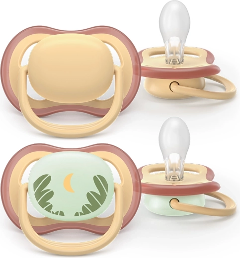 Philips Avent ciuccio Ultra Air giorno e notte, 0–6 mesi, 2 pz