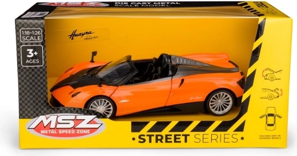 Modello di auto MSZ Pagani Huayra Roadster 1:24 arancione