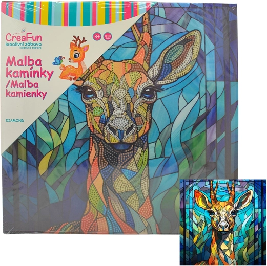 Pittura diamantata – cervo 30 × 30 cm
