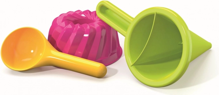 Androni set da sabbia con imbuto decorativo, 3 pezzi