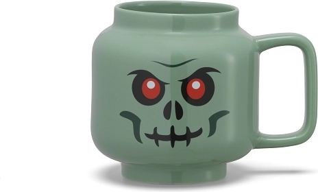 Tazza in ceramica Lego scheletro verde 530 ml