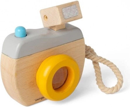 Bigjigs Toys fotocamera in legno con flash