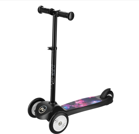 Monopattino a tre ruote per bambini NILS Fun Space con sterzo inclinabile