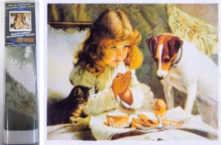 Pittura diamantata Attesa 30 × 40 cm