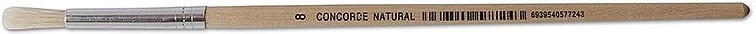 Pennello scolastico rotondo CONCORDE Natural n. 8