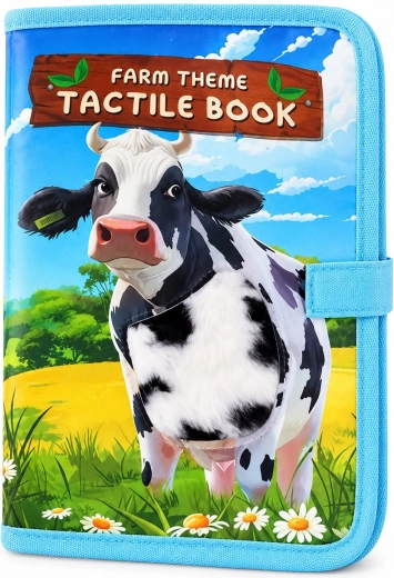 Libro sensoriale in stoffa per bambini RENEW FORCE fattoria e animali da fattoria - 1 pezzo