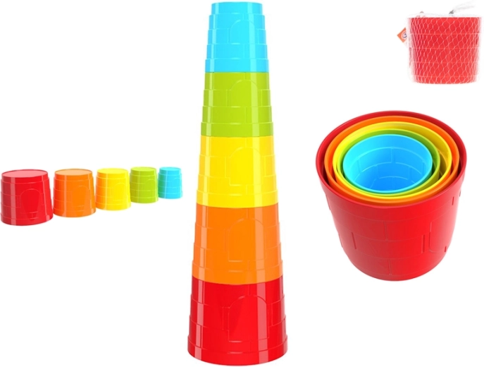 Bicchierini impilabili – piramide colorata per bambini dai 12 mesi