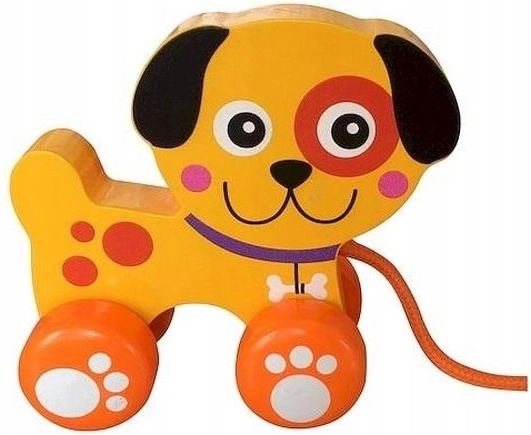 Smily Play cagnolino in legno da trainare