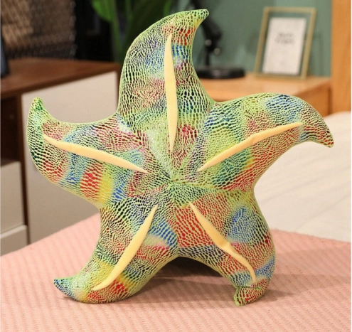 Stella di peluche verde cuscino 45 cm