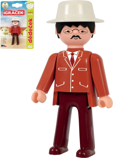 Efko Igráček Famiglia – nonno, action figure articolata su cartoncino