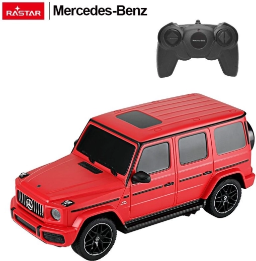 Auto RC Mercedes-Benz G63 radiocomandata Rastar 1:24 rossa - 1 pezzo