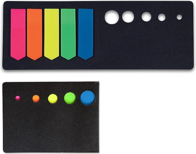 Segnapagina adesivi Concorde neon a freccia 12 × 44 mm (5 colori, 100 pz)