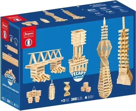 Jeujura set da costruzione in legno Técap Classic, 300 pezzi
