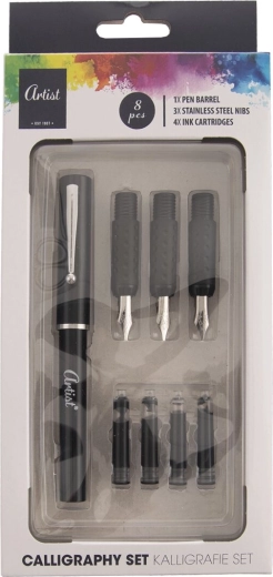 Set creativo per calligrafia – kit iniziale 8 pz