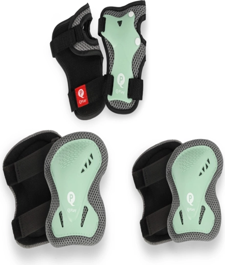 QPLAY protezioni per bambini jade green, taglia S (3–5 anni)