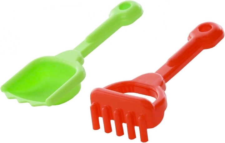 Set paletta e rastrello per sabbia 22 cm