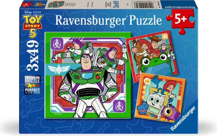 Puzzle Ravensburger Toy Story: La storia dei giocattoli 5 (3x49 pezzi)