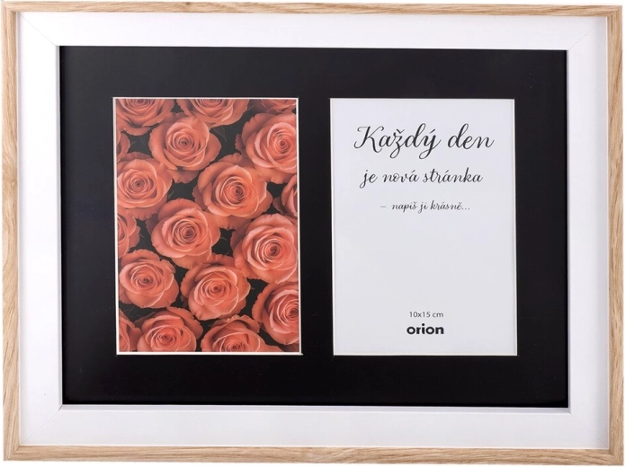 Cornice portafoto in legno beige a collage per 2 foto 10 × 15 cm, 24 × 29 cm