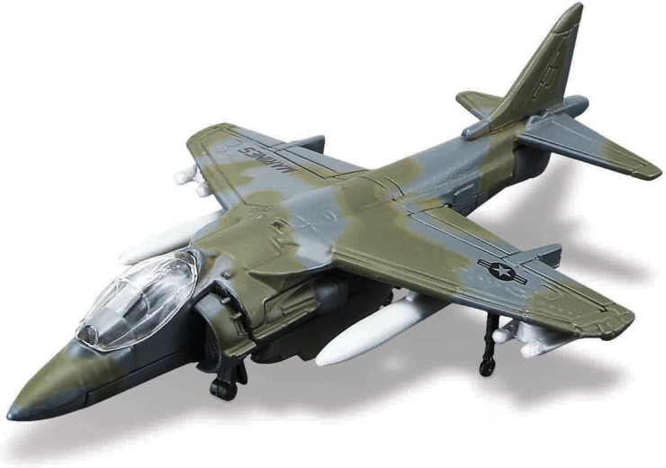 Maisto Fresh Metal Tailwinds AV-8B Harrier II aereo grigio scuro