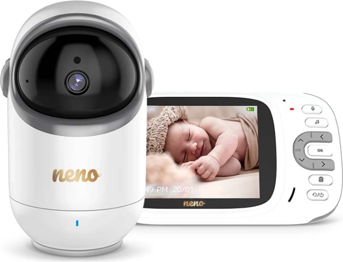 Neno Berkano baby monitor video rotante con display da 3,2"