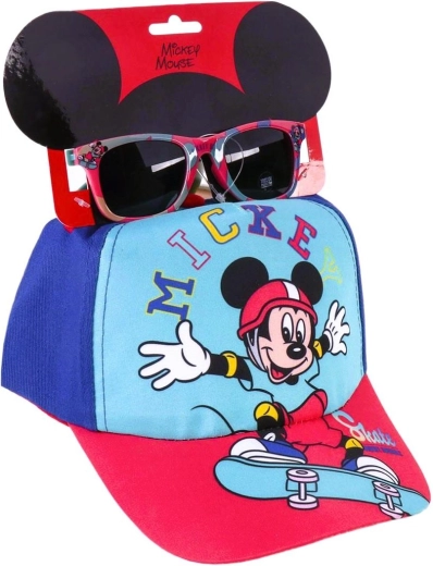 Set di cappellino con visiera e occhiali da sole Mickey