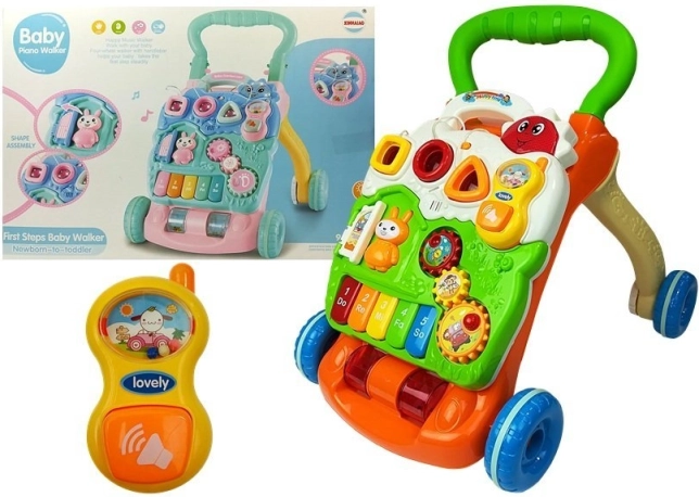 Girello educativo per neonati con pianoforte