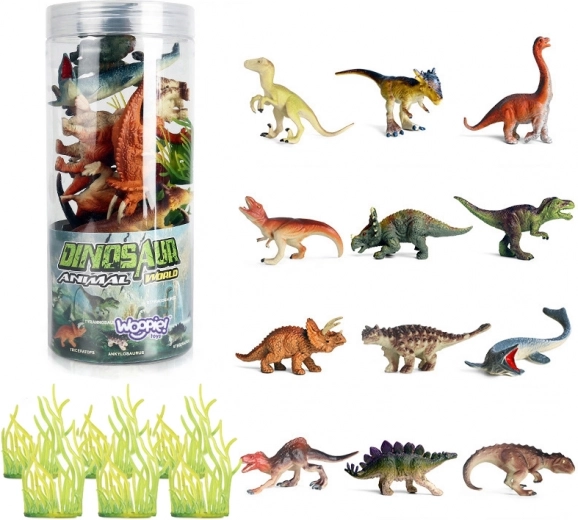 Woopie set di figure di dinosauri 18 pz