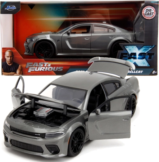Modello in metallo 2021 Dodge Charger SRT Hellcat FAST & FURIOUS 19 cm