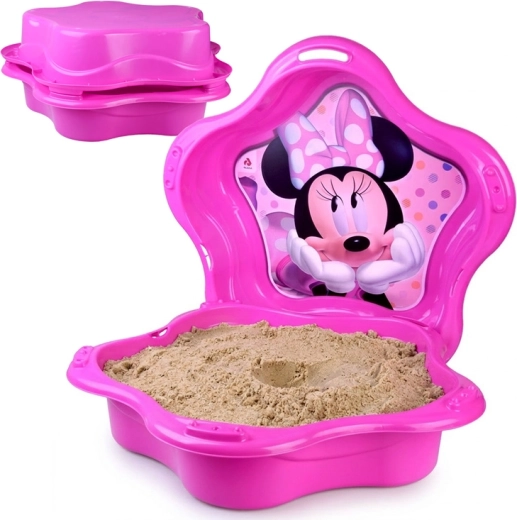 Sabbiera conchiglia in plastica richiudibile 2-in-1 con motivo MINNIE