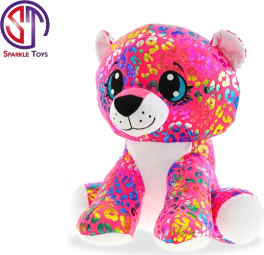 Leopardo di peluche Rainbow Star Sparkle 24 cm seduto