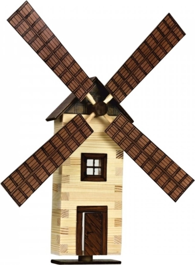 Walachia kit di costruzione in legno da incollare – mulino a vento da parete