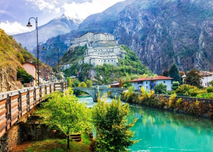 Puzzle Bluebird Forte di Bard, Italia 500 pezzi
