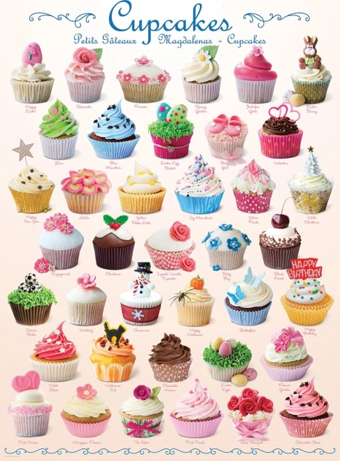 Puzzle dolcetti (cupcakes) 1000 pezzi EUROGRAPHICS