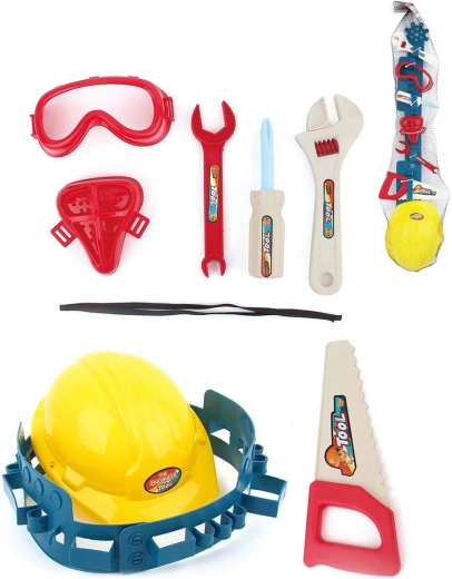 Set di attrezzi per bambini Adar con cintura portautensili e casco