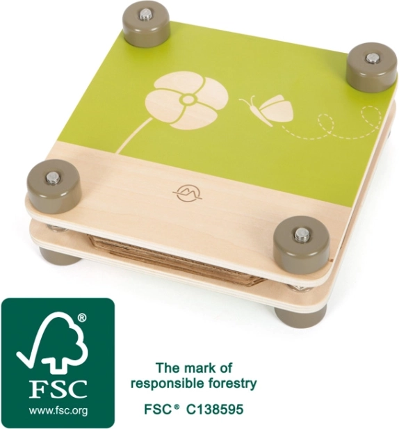 pressa per fiori in legno small foot discover