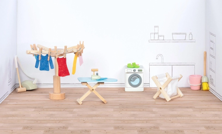 Goki accessori per lavanderia per casa delle bambole