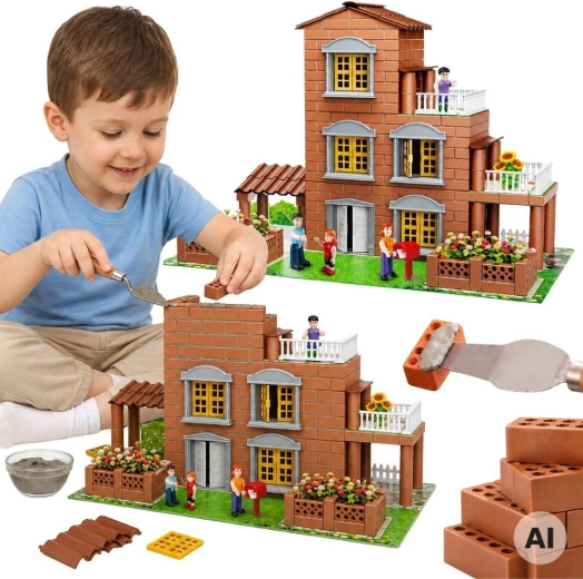 Woopie set di costruzioni villa in mattoni piccolo architetto 454 pezzi