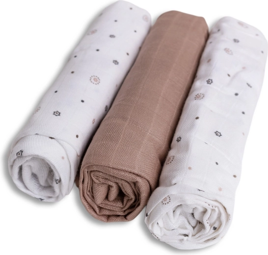 BabyMatex pannolini in bambù 70 × 70 cm stelline (3 pz)