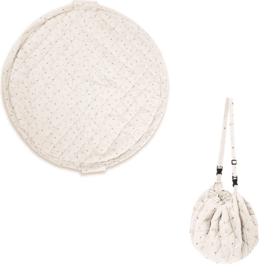 Play&Go Noomad soft tappeto da gioco organico e sacco porta-giocattoli moon