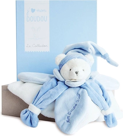 Set regalo Doudou – doudou di peluche orsetto blu 24 cm