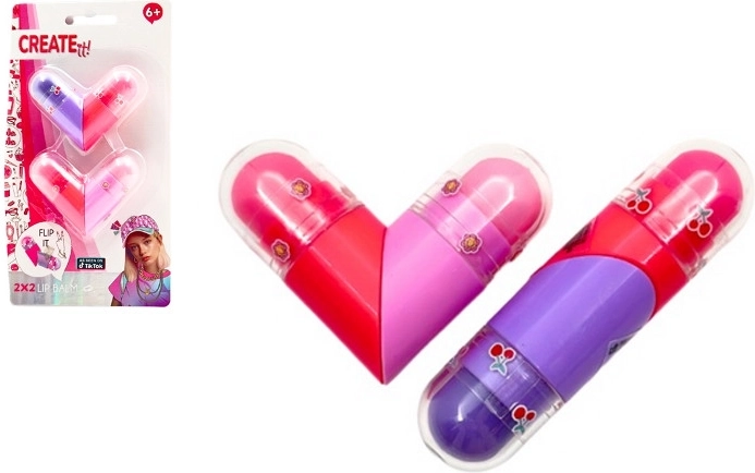 Create It! balsamo labbra aromatizzato in confezione a forma di cuore